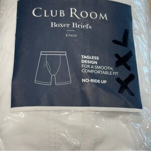 🆕 Club Room 8-Pack Boxer Briefs White - Tagless Comfort XL (41-43) 🆕